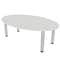 Skutchi Designs 33.5 in W, 59.5 in L, 29 in H, Engineered Wood Top, White HAR-OVL-34X60-PT-WC - alternate 1